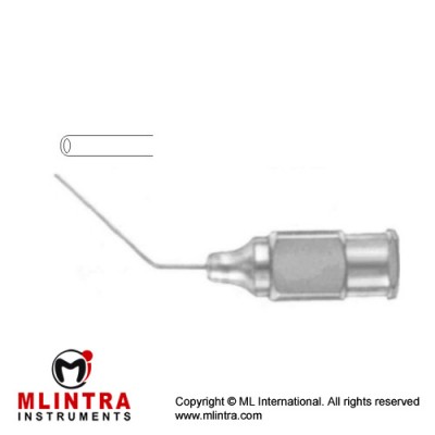 Mclntyre Anterior Chamber Cannula Angled Stainless Steel, Gauge 30